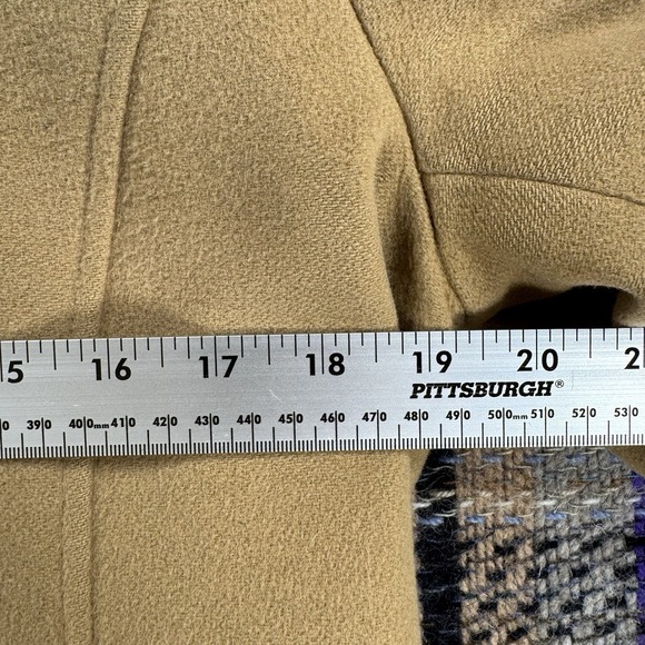 L.L. Bean Vintage Wool Duffle Coat Women's 12 Bellandi Italian Fabric Hooded - Picture 7 of 9